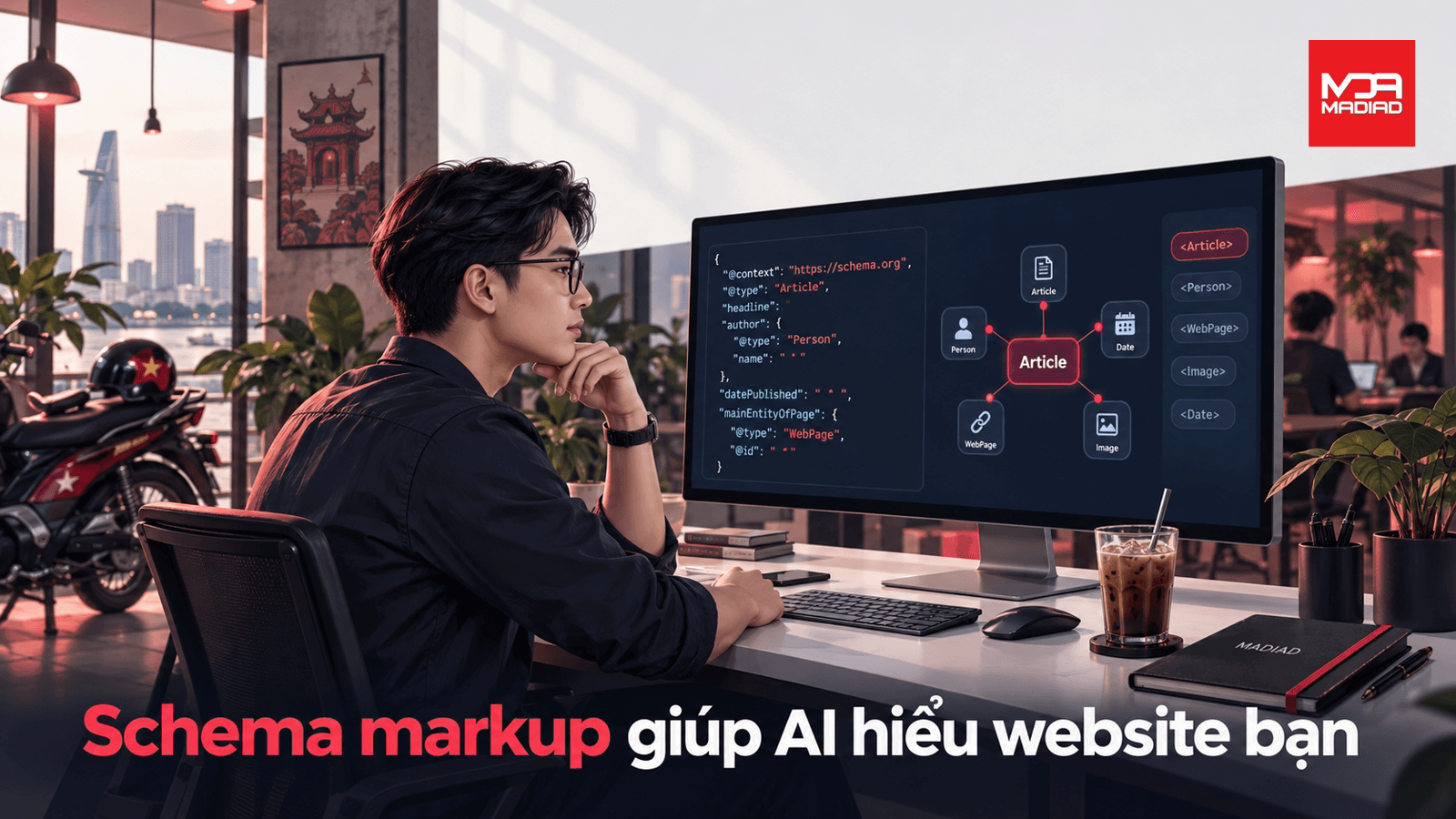 Schema markup tối ưu AI hiểu website | MADIAD